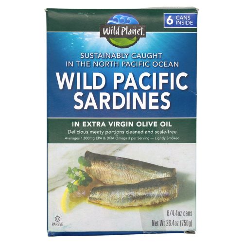 Wild Planet Wild Sardines Wild Planet In Extra Virgin Olive Oil 4.4 Oz-6 Count 