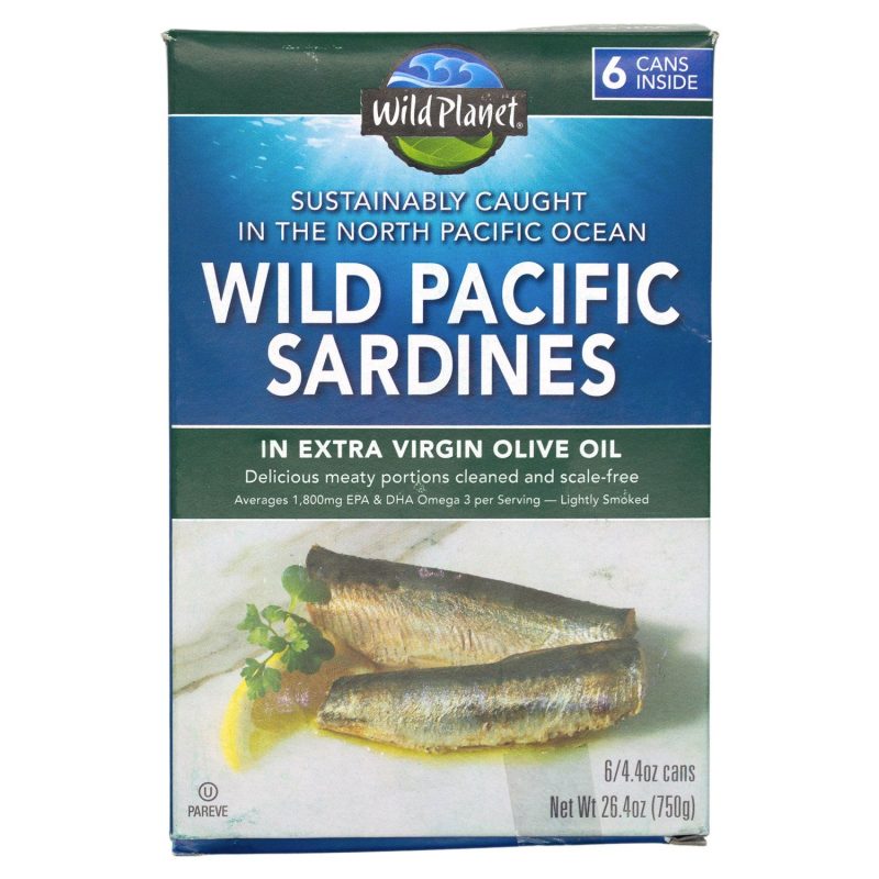 Wild Planet Wild Sardines Wild Planet In Extra Virgin Olive Oil 4.4 Oz-6 Count