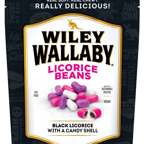 Wiley Wallaby Licorice Wiley Wallaby Black Licorice Beans 10 Ounce 