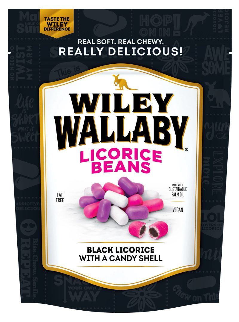 Wiley Wallaby Licorice Wiley Wallaby Black Licorice Beans 10 Ounce