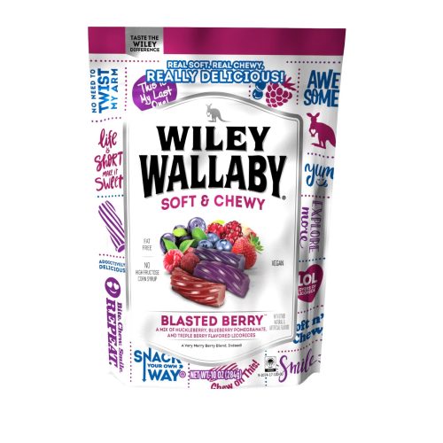 Wiley Wallaby Licorice Wiley Wallaby Blasted Berry 10 Ounce 