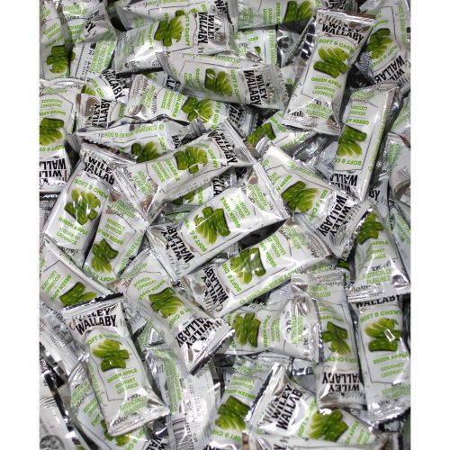 Wiley Wallaby Licorice Wiley Wallaby Green Apple 0.28 Oz-250 Count Bite Size 