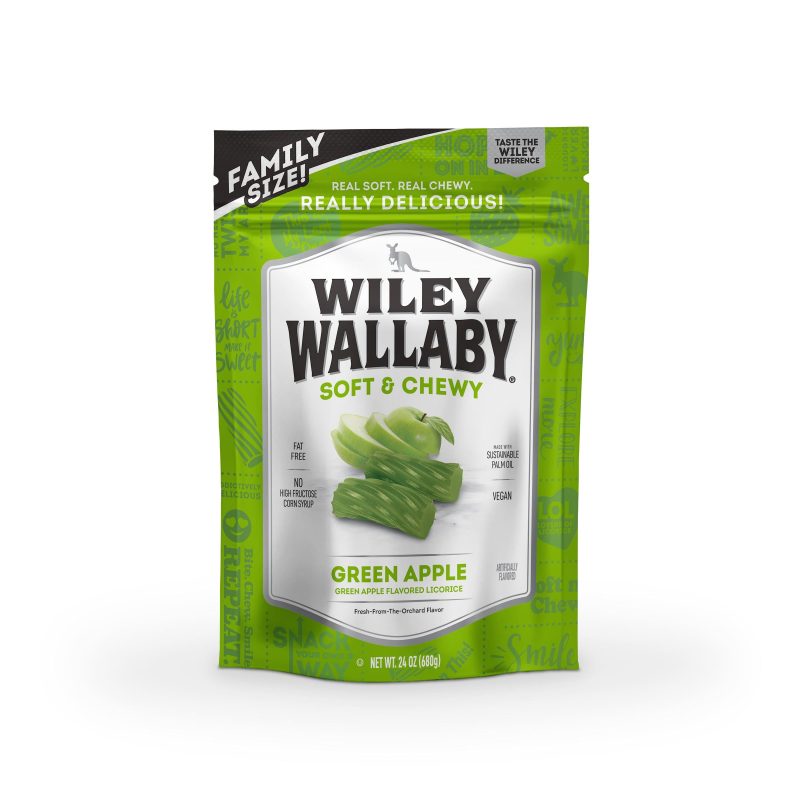 Wiley Wallaby Licorice Wiley Wallaby Green Apple 24 Ounce