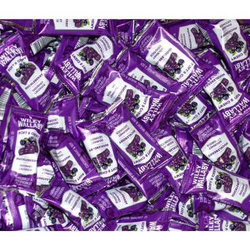 Wiley Wallaby Licorice Wiley Wallaby Huckleberry 0.28 Oz-250 Count Bite Size 