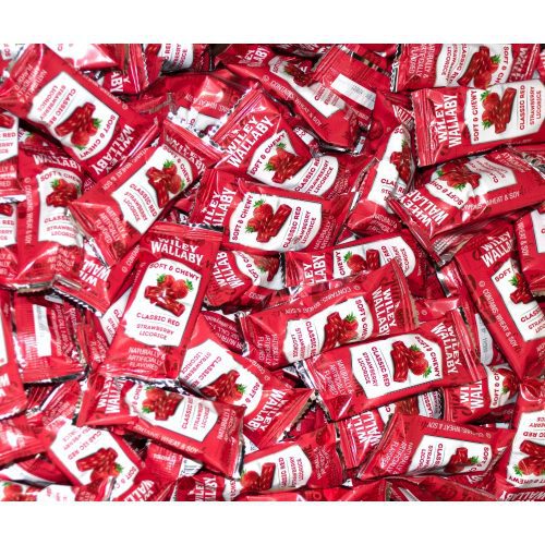 Wiley Wallaby Licorice Wiley Wallaby Original Red 0.28 Oz-250 Count Bite Size 