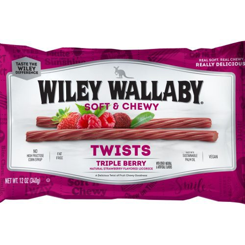 Wiley Wallaby Licorice Wiley Wallaby Triple Berry 12 Ounce 