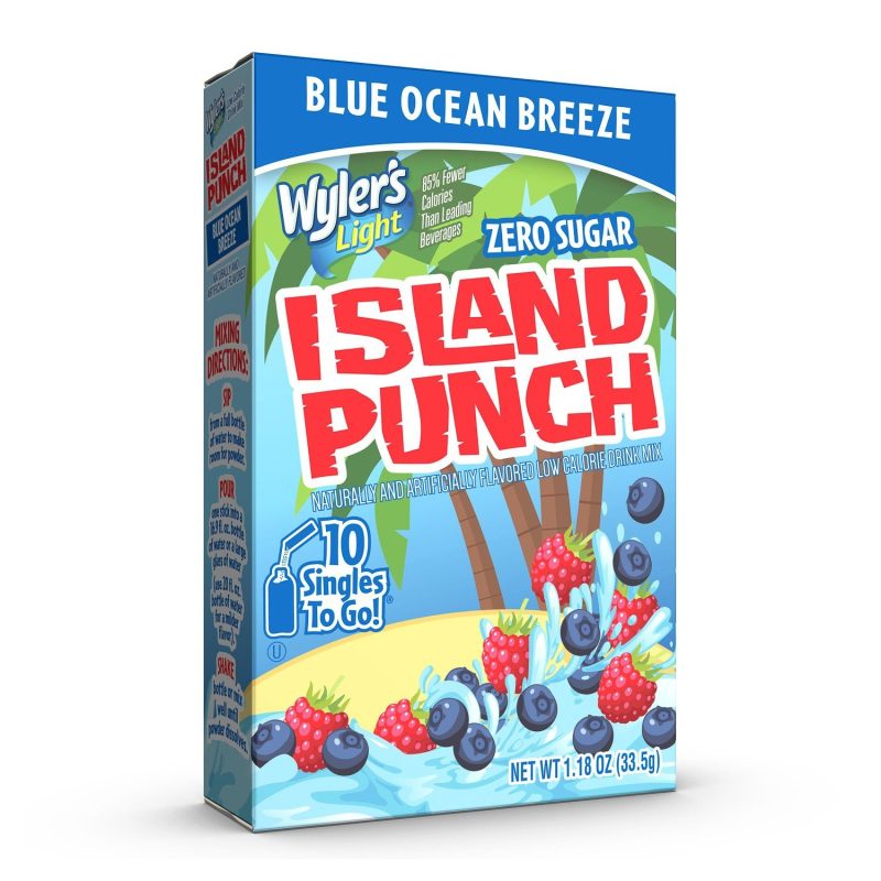 Wyler's Island Punch Drink Mix Wyler's Blue Ocean Breeze 10 Sticks