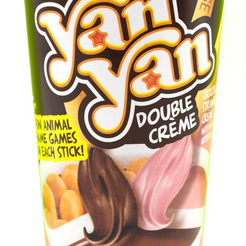 Yan Yan Cracker Stick with Dip Meiji Chocolate and Strawberry Double Crème 2 Ounce 