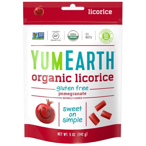 YumEarth Organic Gluten Free Licorice YumEarth Pomegranate 5 Ounce