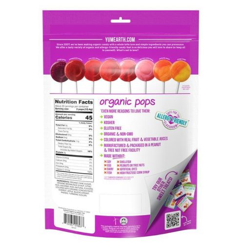 yumearth organic lollipops yumearth 530255