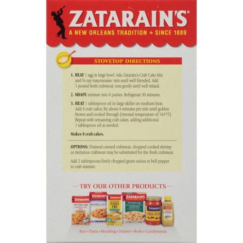 zatarains crab cake mix zatarains 315661