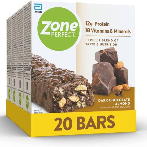 ZonePerfect Protein Bars ZonePerfect Dark Chocolate Almond 1.58 Oz-20 Count 