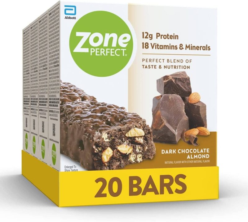 ZonePerfect Protein Bars ZonePerfect Dark Chocolate Almond 1.58 Oz-20 Count