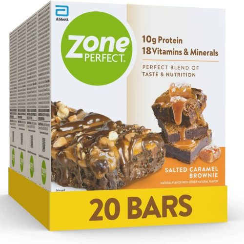 ZonePerfect Protein Bars ZonePerfect Salted Caramel Brownie 1.58 Oz-20 Count 